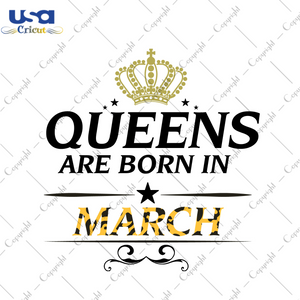 Birthday Gift Ideas, Leopard Queens Are Born In March Diy Crafts Svg Files For Cricut, Silhouette Sublimation Files - USA Cricut