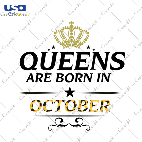 Birthday Gift Ideas, Leopard Queens Are Born In October Diy Crafts Svg Files For Cricut, Silhouette Sublimation Files - USA Cricut