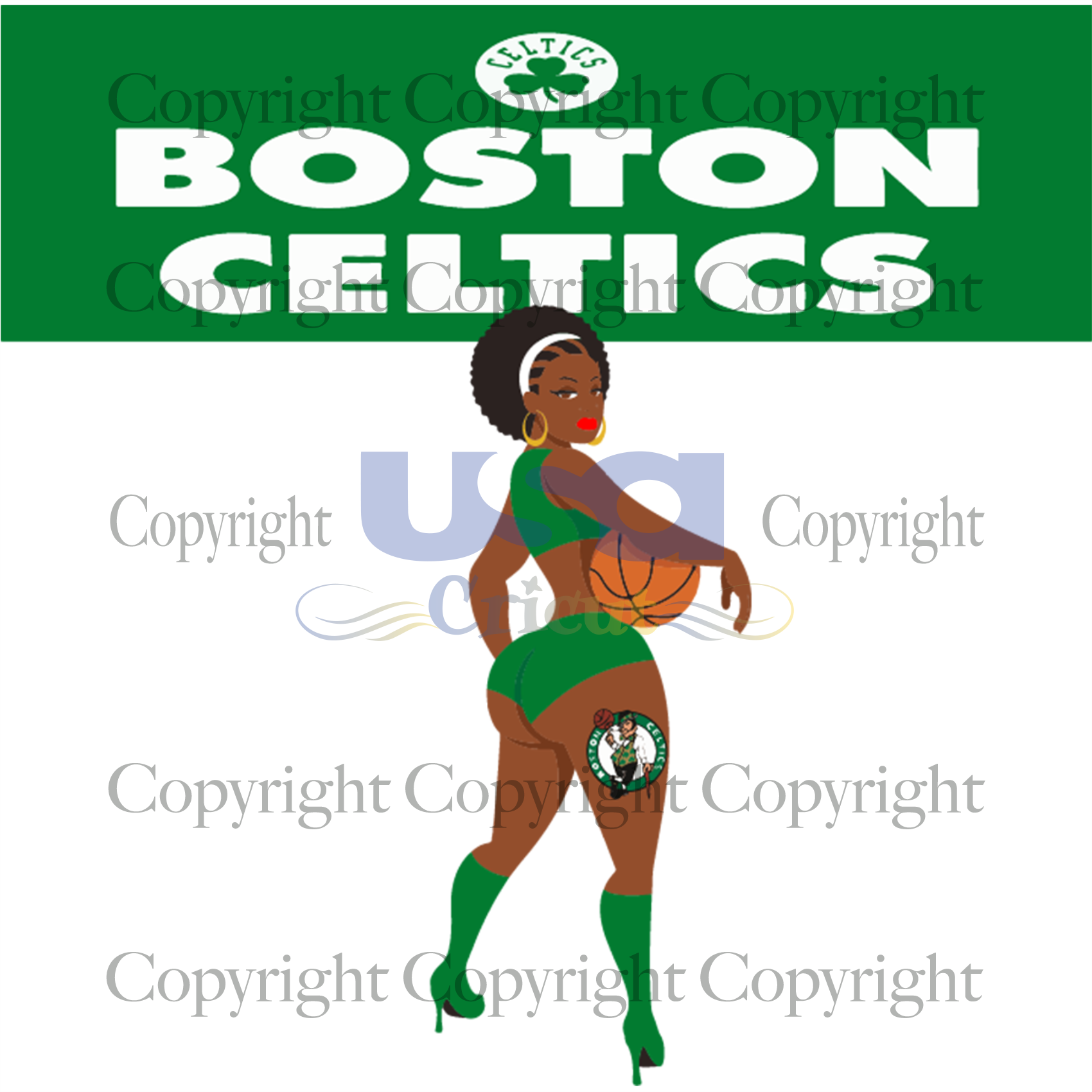 Black Girl Boston Celtics Svg, Sport Svg, Boston Celtics Logo, Black Girl Basketball, Diy Crafts SVG Files For Cricut Instant Download File - USA Cricut