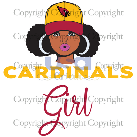 Black Girl Cardinals Svg, Black Girl Svg, Black Woman, Arizona Cardinals Girl, Diy Crafts SVG Files For Cricut Instant Download File - USA Cricut