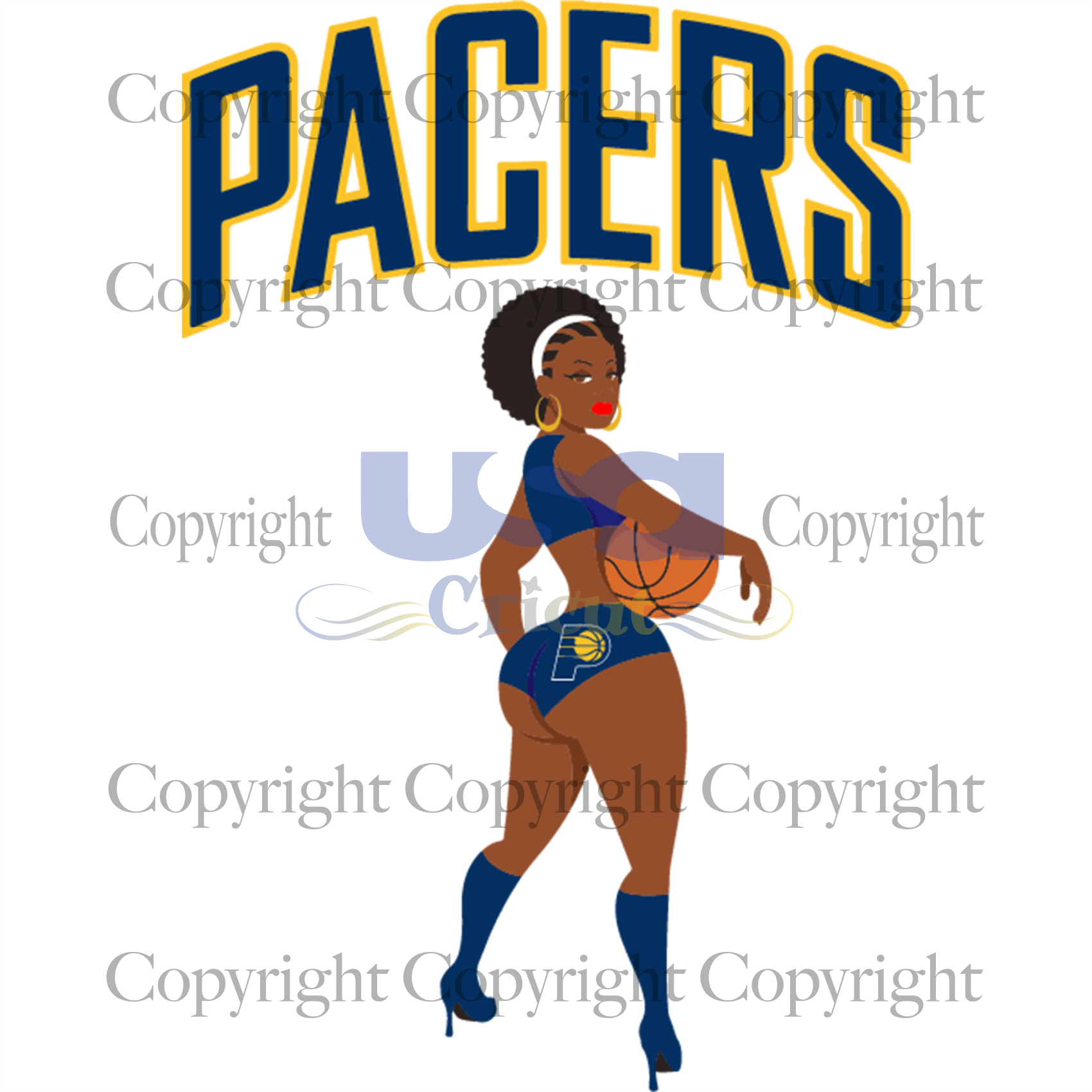 Black Girl Indiana Pacers Svg, Indiana Pacers Logo, Black Girl Basketball, Diy Crafts SVG Files For Cricut Instant Download File - USA Cricut