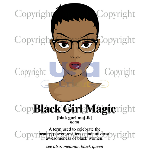 Black Girl Magic Definition, Black Girl Svg, Black Girl Magic Svg, Diy Crafts SVG Files For Cricut, Silhouette Sublimation Files Shirt Design Ideas  Instant Download - USA Cricut