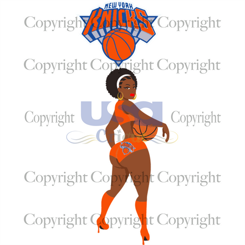 Black Girl New York Knicks Svg, New York Knicks Logo, Black Girl Basketball, Diy Crafts SVG Files For Cricut Instant Download File - USA Cricut