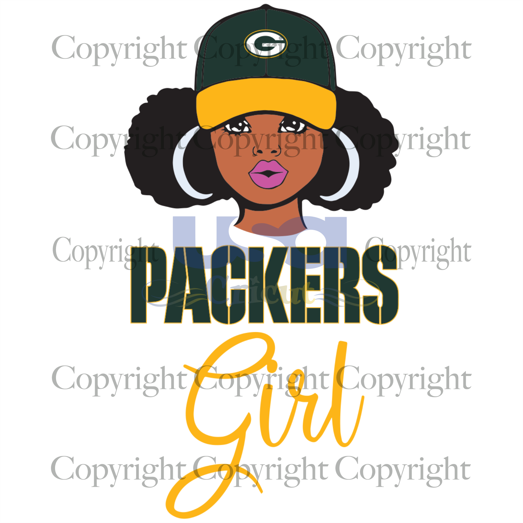 Black Girl Packers Svg, Black Girl Svg, Black Woman, Green Bay Packers Girl, Diy Crafts SVG Files For Cricut Instant Download File - USA Cricut