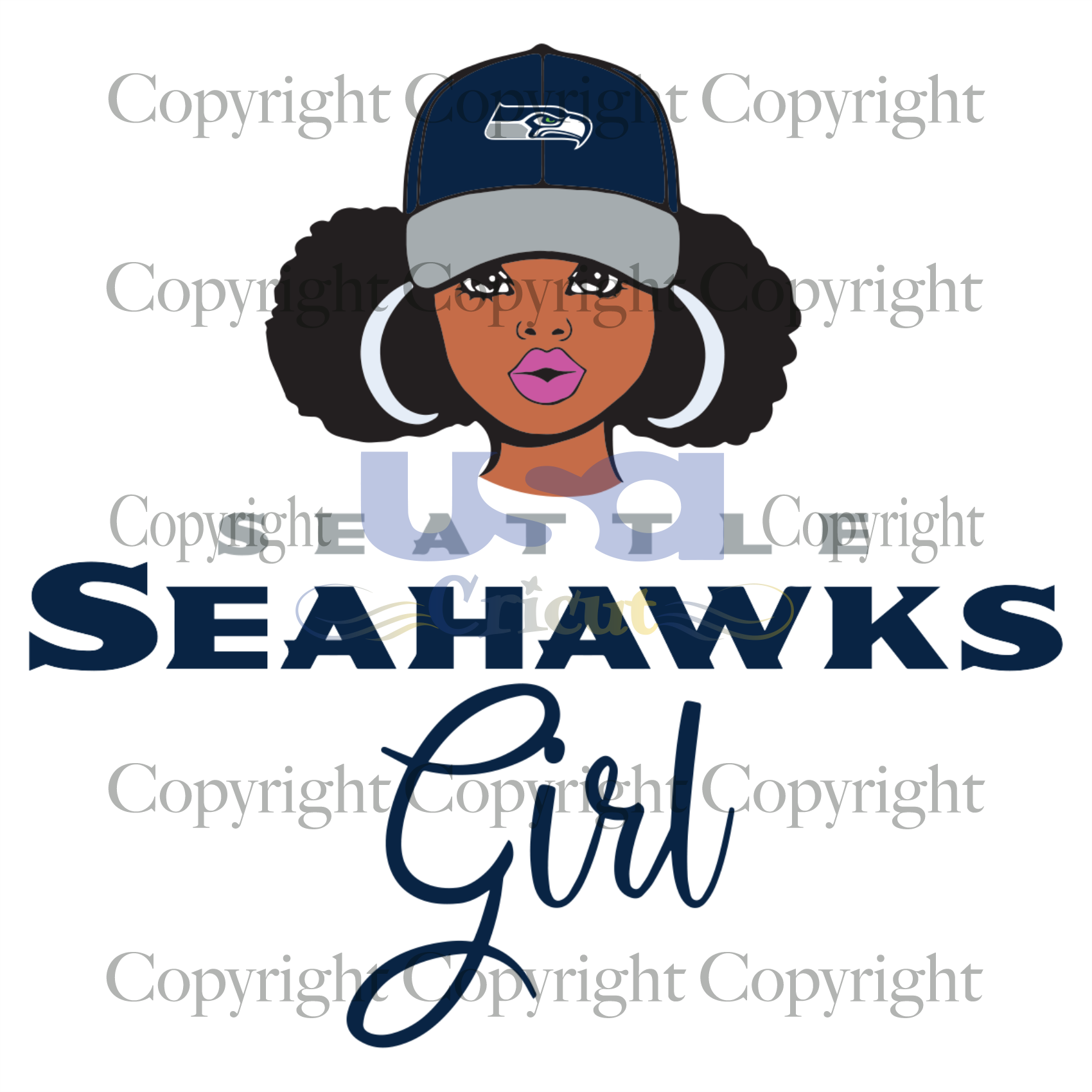 Black Girl Seahawks Svg, Black Girl Svg, Black Woman, Seattle Seahawks Girl, Diy Crafts SVG Files For Cricut Instant Download File - USA Cricut