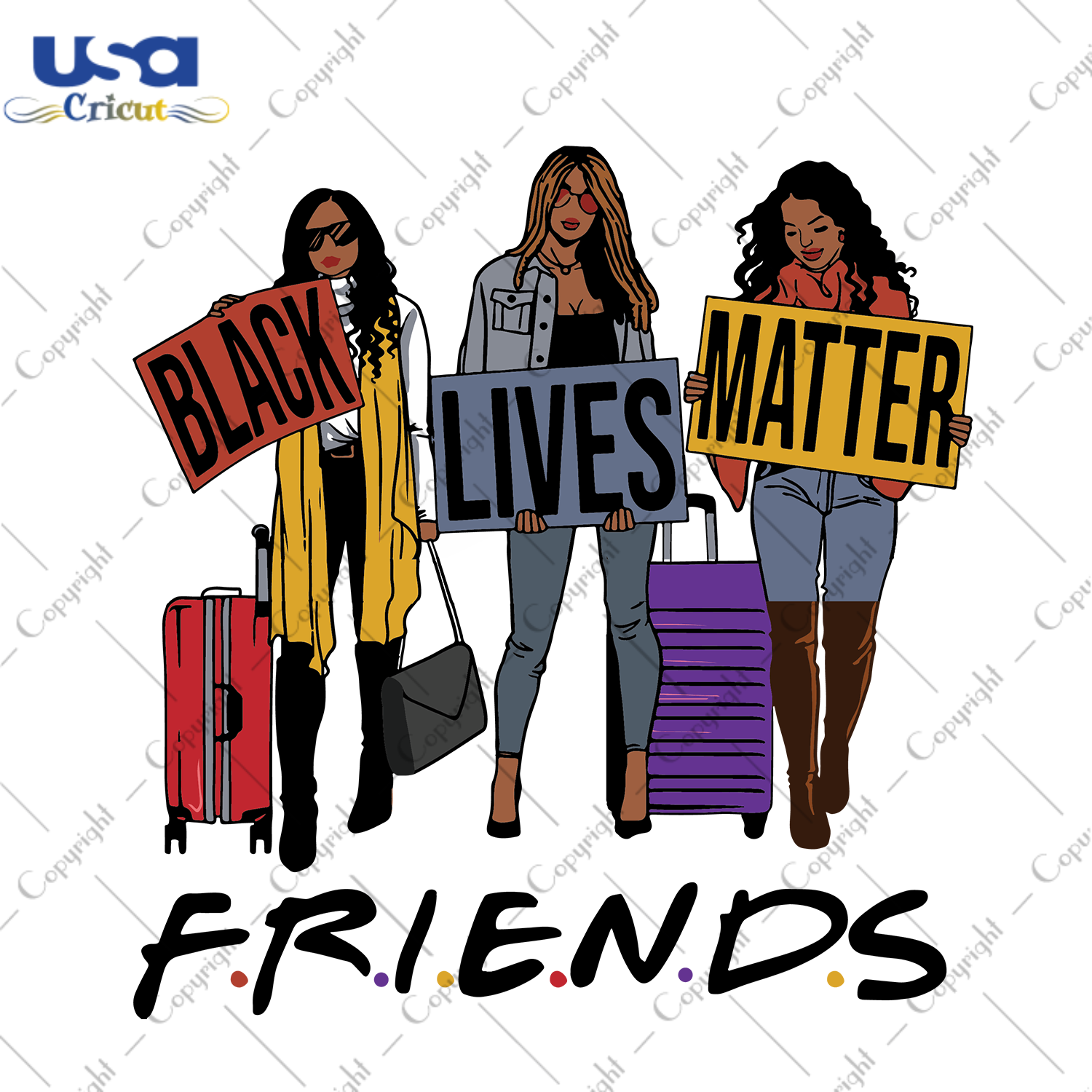 Black Lives Matter Friends, Trending Svg, Black History, African American, Black History Month, Black Girls, Black Queen Svg, Afro Melanin, Afro Queen, Afro Diva Svg, Friends Svg, Black Frien