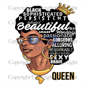 Black Queen Beautiful Svg, Black Girl Svg, Black Girl Magic Svg, Diy Crafts SVG Files For Cricut, Silhouette Sublimation Files Shirt Design Ideas  Instant Download - USA Cricut