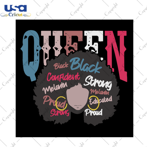 Black Queen Black Girl Gift Diy Crafts Svg Files For Cricut, Silhouette Sublimation Files