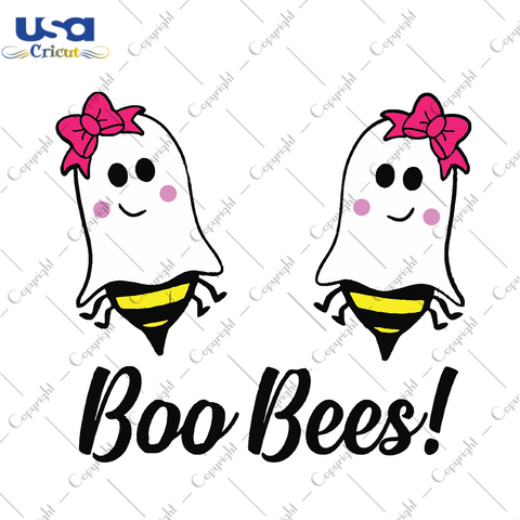 Boo Bees, Boo Bee Svg, Boo Bee Lover, Cute Boos Svg, Halloween Svg, Halloween Shirt, Scary Halloween Svg, Halloween Party, Funny Halloween Shirt, Gift For Kids, Shirt For Kids, Digital File, 