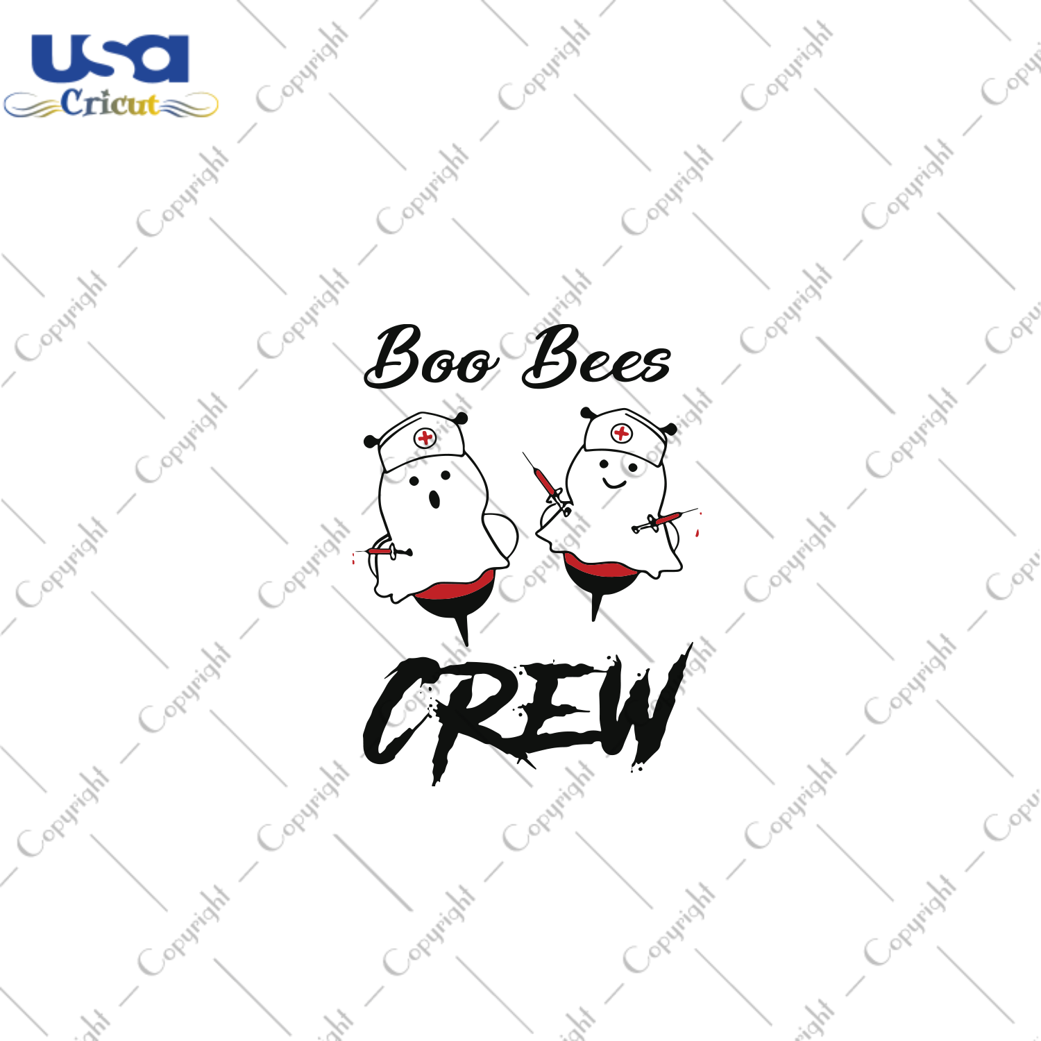 Boo Boo Crew, Halloween Svg, Halloween Gift, Halloween Shirt, Halloween Day, Gift For Halloween, Blood Bag Svg, Boo Svg, Boo Nures, Cute Boo, lovely boo - USA Cricut