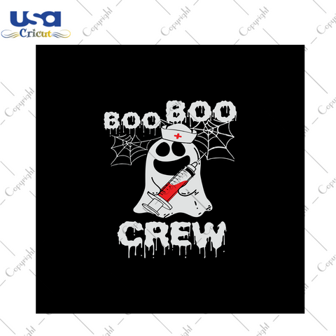 Boo Boo Crews, Halloween Svg, crew svg, Halloween Gift, Halloween Shirt, Halloween Day, Gift For Halloween, Blood Bag Svg, Boo Svg, Boo Nures, Cute Boo - USA Cricut