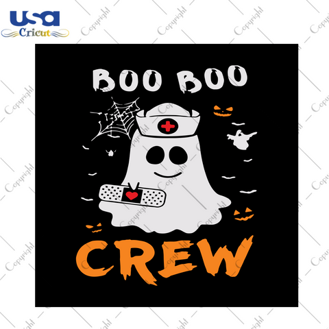 Boo boo crew, Halloween svg, Boo boo nurse svg, Boo boo nurse shirts, Boo boo halloween gift, Halloween ghost, Ghost shirt, Halloween gift, Funny Halloween, Svg cricut, Silhouette svg files, 