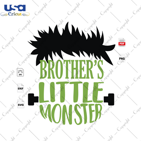 Brother's Little Monster, Halloween Svg, Halloween Shirt, Halloween Shirt Svg, Little Monster Svg, Halloween Monster, Monster Svg, Gift For Brother, Shirt For Brother, Brother Life, Family gi