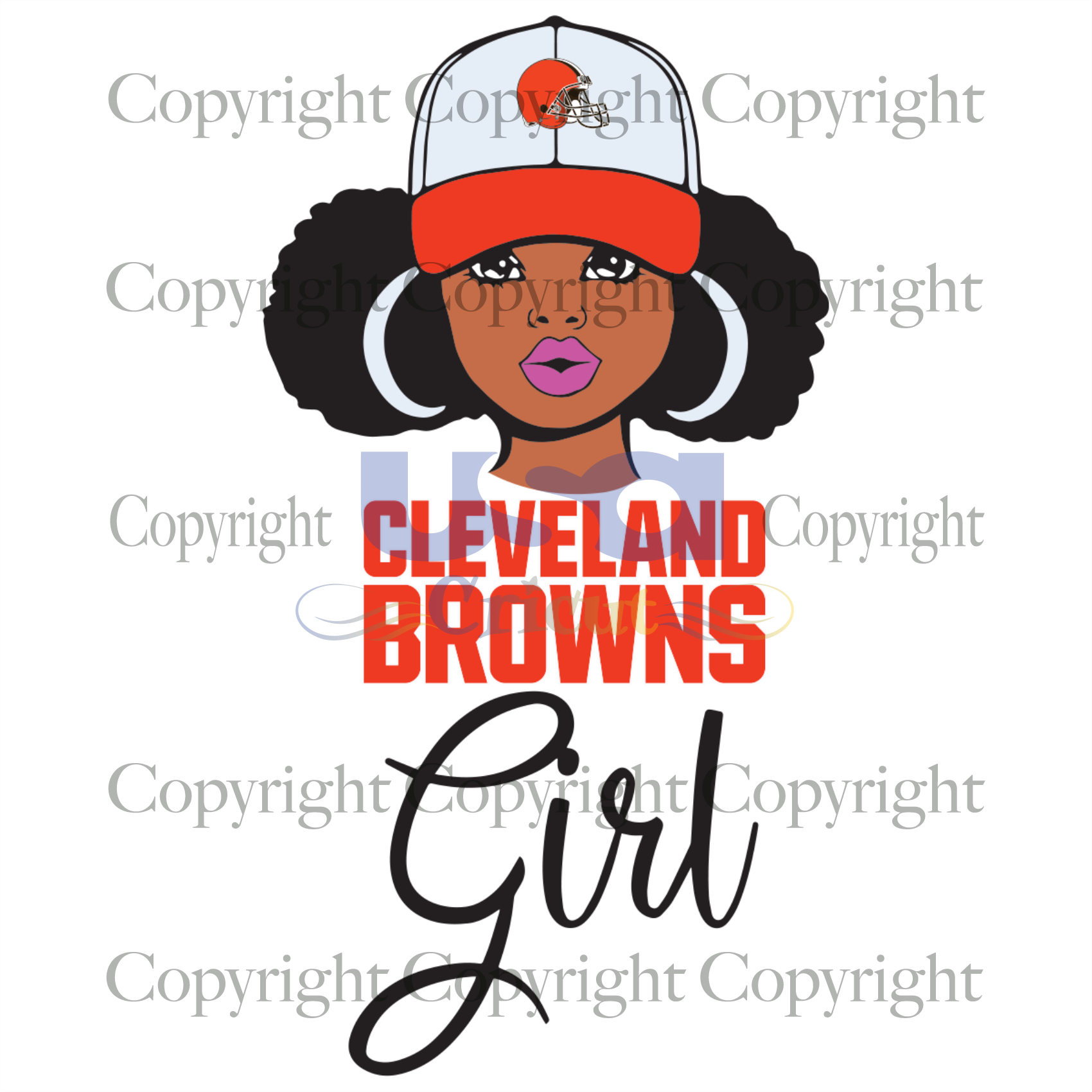 Browns Girl Svg, Black Girl Svg, Black Woman, Cleveland Browns Girl, Diy Crafts SVG Files For Cricut Instant Download File - USA Cricut