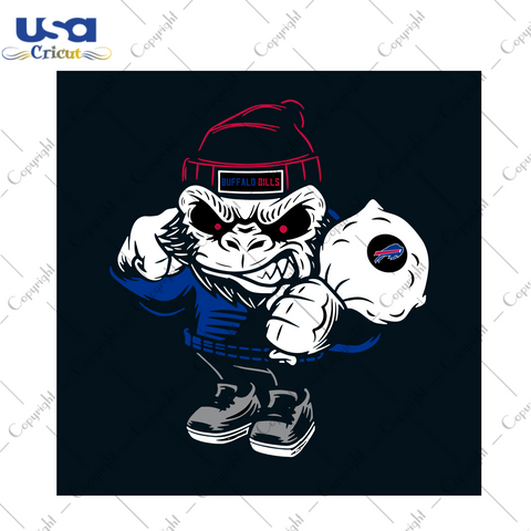 Buffalo Bills Angry Monkey Svg, Sport Svg, Bufalo Bills Svg, Bills Svg, Monkey Svg, Angry Monkey Svg, Football Team Logo Svg, Buffalo Bills Logo, Buffalo Bills Football, Football Svg, NFL Svg, Nfl Svg Football, Svg Cricut, Svg Designs