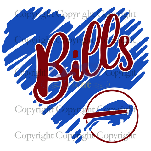 Buffalo Bills Heart Svg, Sport Svg, Buffalo Football Gift Svg, Nfl svg, Diy Crafts SVG Files For Cricut Instant Download File - USA Cricut