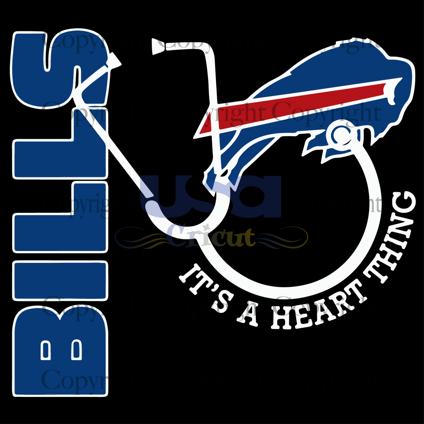 Buffalo Bills Its A Heart Thing Svg, Sport Svg, Football Svg, Buffalo Bills Fans Svg, Diy Crafts SVG Files For Cricut Instant Download File - USA Cricut