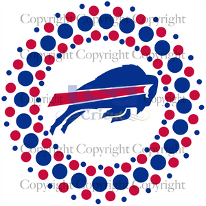 Buffalo Bills Rounded Logos Svg, Sport Svg, Football Svg, Diy Crafts SVG Files For Cricut Instant Download File - USA Cricut