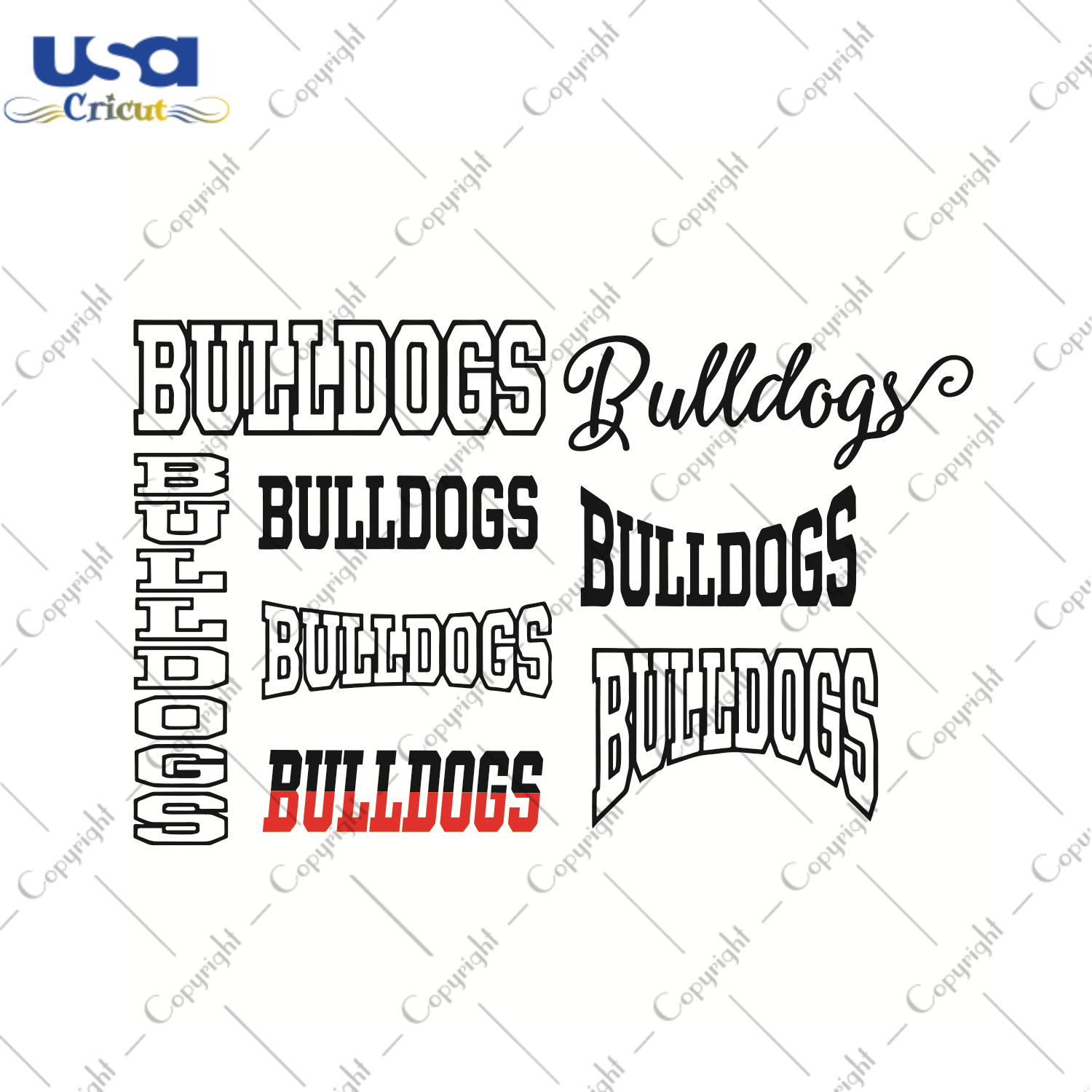 Bulldogs Mascot Sport Gift Diy Crafts Svg Files For Cricut, Silhouette Sublimation Files