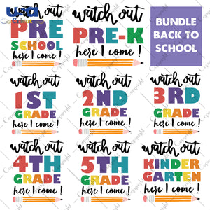 Watch Out Bundle Back To School Gifts, Shirt For Kids Svg File Diy Crafts Svg Files For Cricut, Silhouette Sublimation Files - USA Cricut