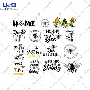 Bee Quote Bundle SVG Images Diy Crafts Svg Files For Cricut, Silhouette Sublimation Files