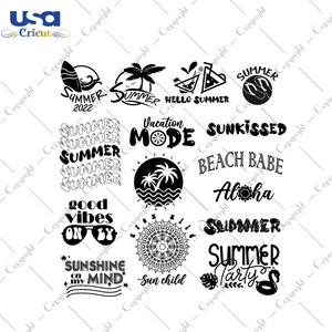 Summer Quote Bundle SVG Images Diy Crafts Svg Files For Cricut, Silhouette Sublimation Files