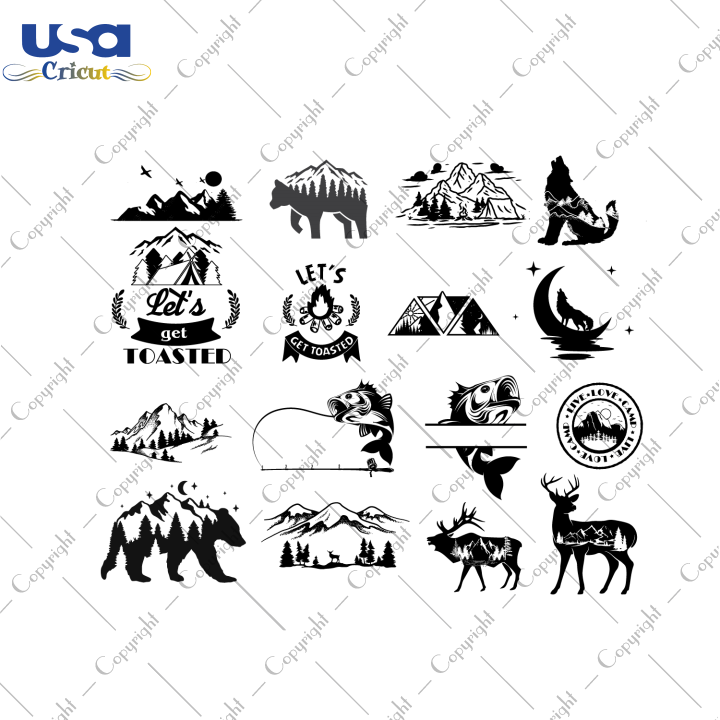 Wilderness SVG Bundle Images Diy Crafts Svg Files For Cricut, Silhouette Sublimation Files