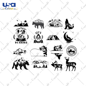 Wilderness SVG Bundle Images Diy Crafts Svg Files For Cricut, Silhouette Sublimation Files