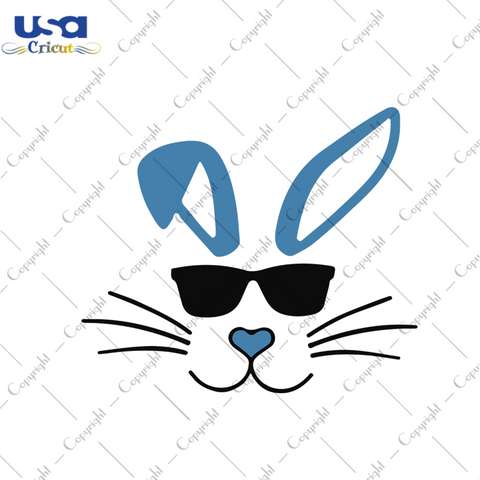 Bunny With Sunglasses Svg, Easter Svg, Easter Day Gift, He Is Risen Christian Quotes Diy Crafts Svg Files For Cricut, Silhouette Sublimation Files