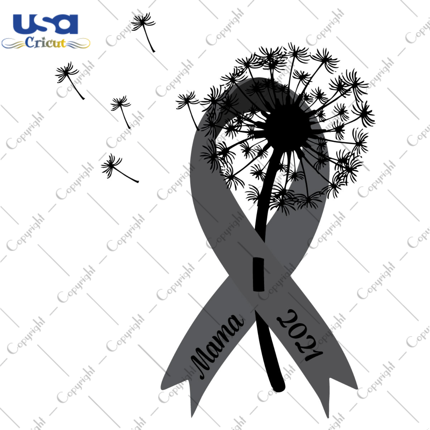 Mama Dandelion Melanoma Cancer 2021 Diy Crafts Svg Files For Cricut, Silhouette Sublimation Files - USA Cricut