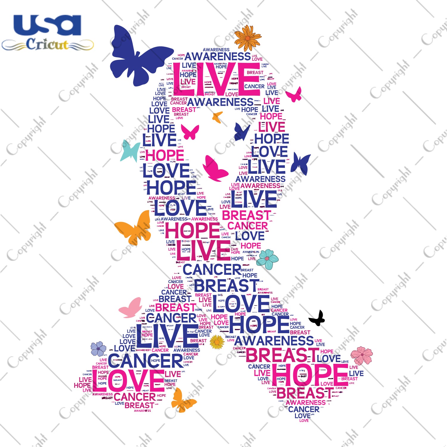 Ribbon Breast Cancer Awareness Gifts, Shirt For Women Svg File Diy Crafts Svg Files For Cricut, Silhouette Sublimation Files - USA Cricut