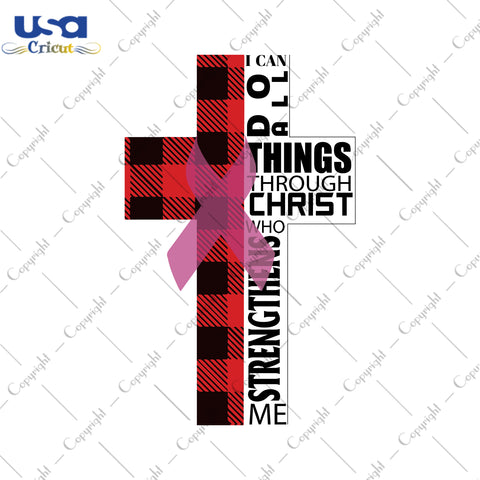 Cross Christmas Breast Cancer Gifts, Shirt For Women Svg File Diy Crafts Svg Files For Cricut, Silhouette Sublimation Files - USA Cricut