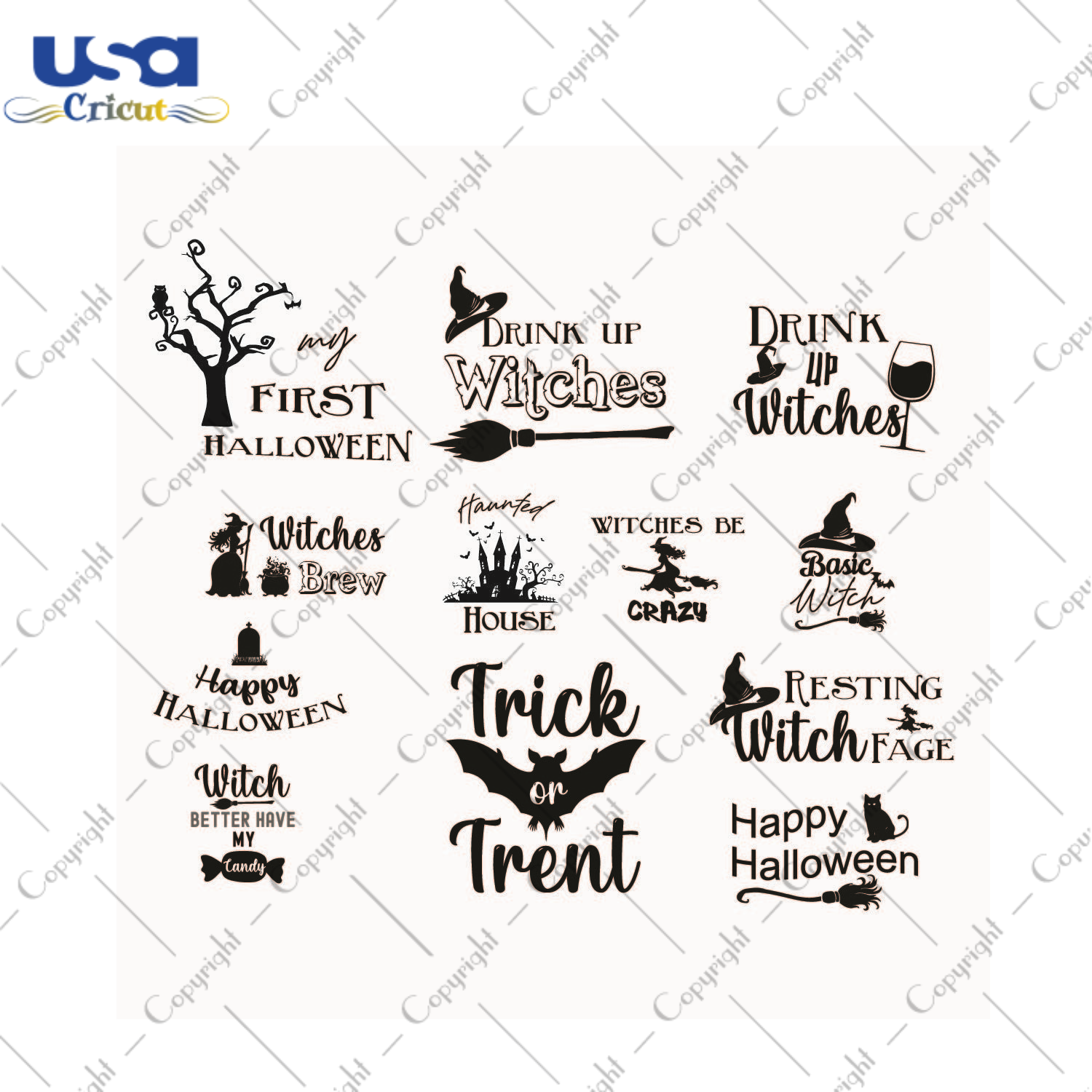 Gift Ideas, Halloween Home Signs Bundle Diy Crafts Svg Files For Cricut, Silhouette Sublimation Files