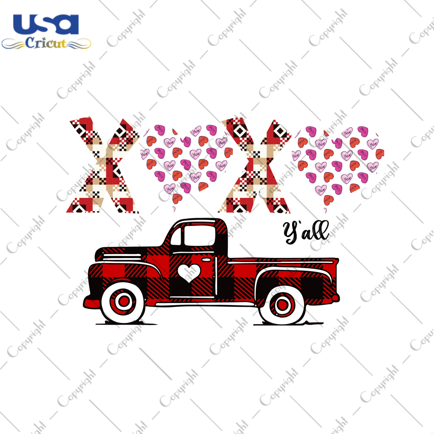 Valentine Truck Gift, Xoxo You All Diy Crafts Svg Files For Cricut, Silhouette Sublimation Files