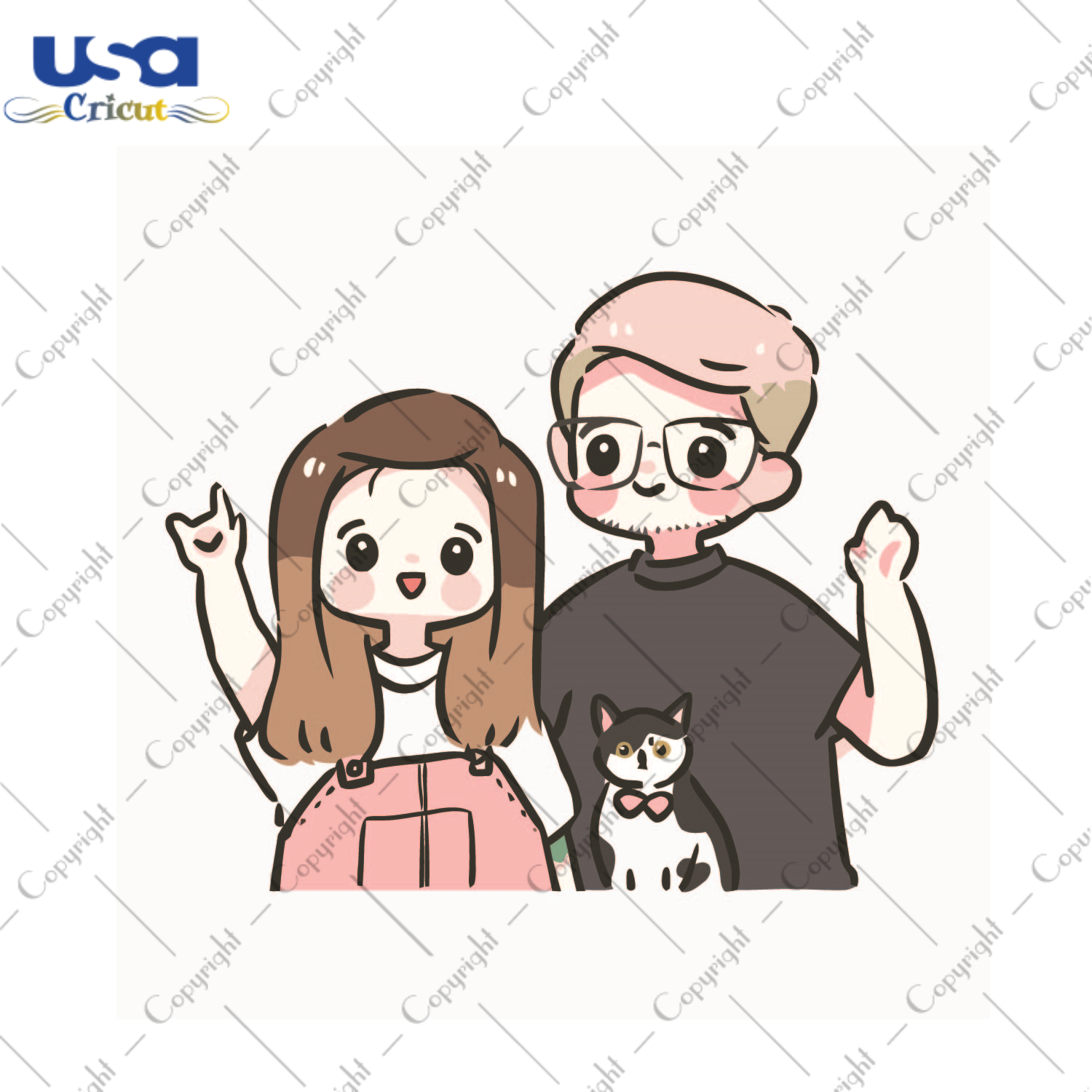 Gift Idea, Cute Cartoon Family Diy Crafts Svg Files For Cricut, Silhouette Sublimation Files