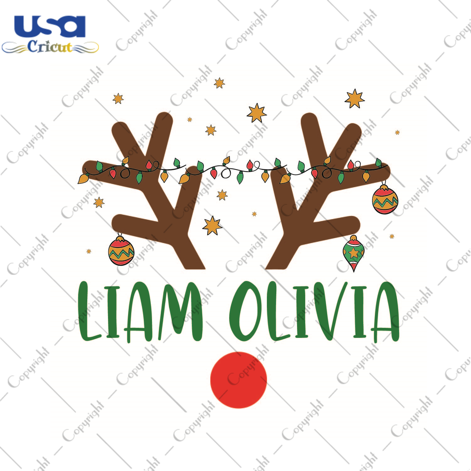 Funny Gift, Liam Olivia Reindeer Diy Crafts Svg Files For Cricut, Silhouette Sublimation Files