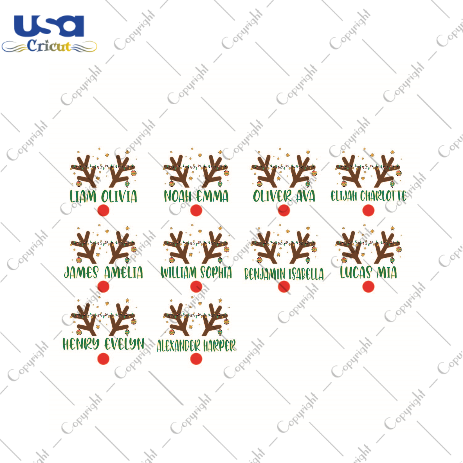 Funny Gift, Family Reindeer Bundle Diy Crafts Svg Files For Cricut, Silhouette Sublimation Files