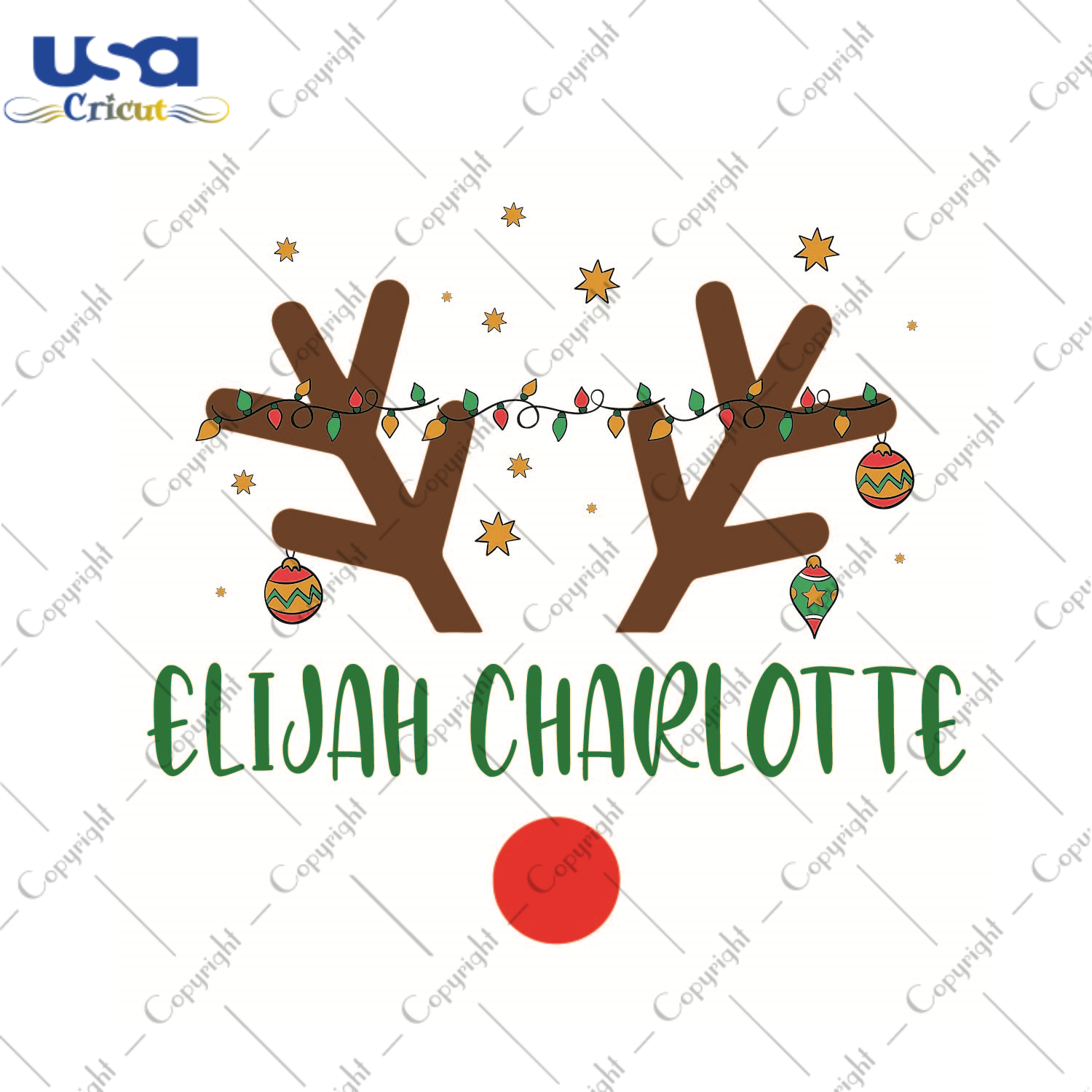 Funny Gift, Elijah Charlotte Reindeer Diy Crafts Svg Files For Cricut, Silhouette Sublimation Files