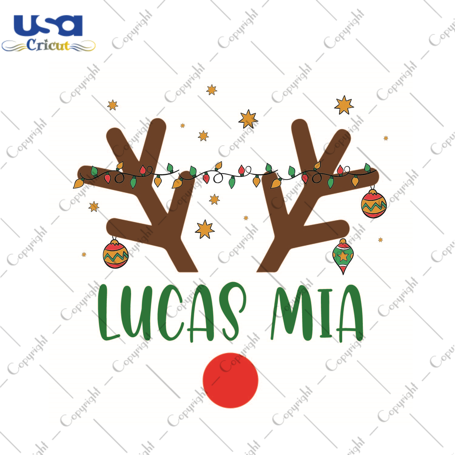 Funny Gift, Lucas Mia Reindeer Diy Crafts Svg Files For Cricut, Silhouette Sublimation Files