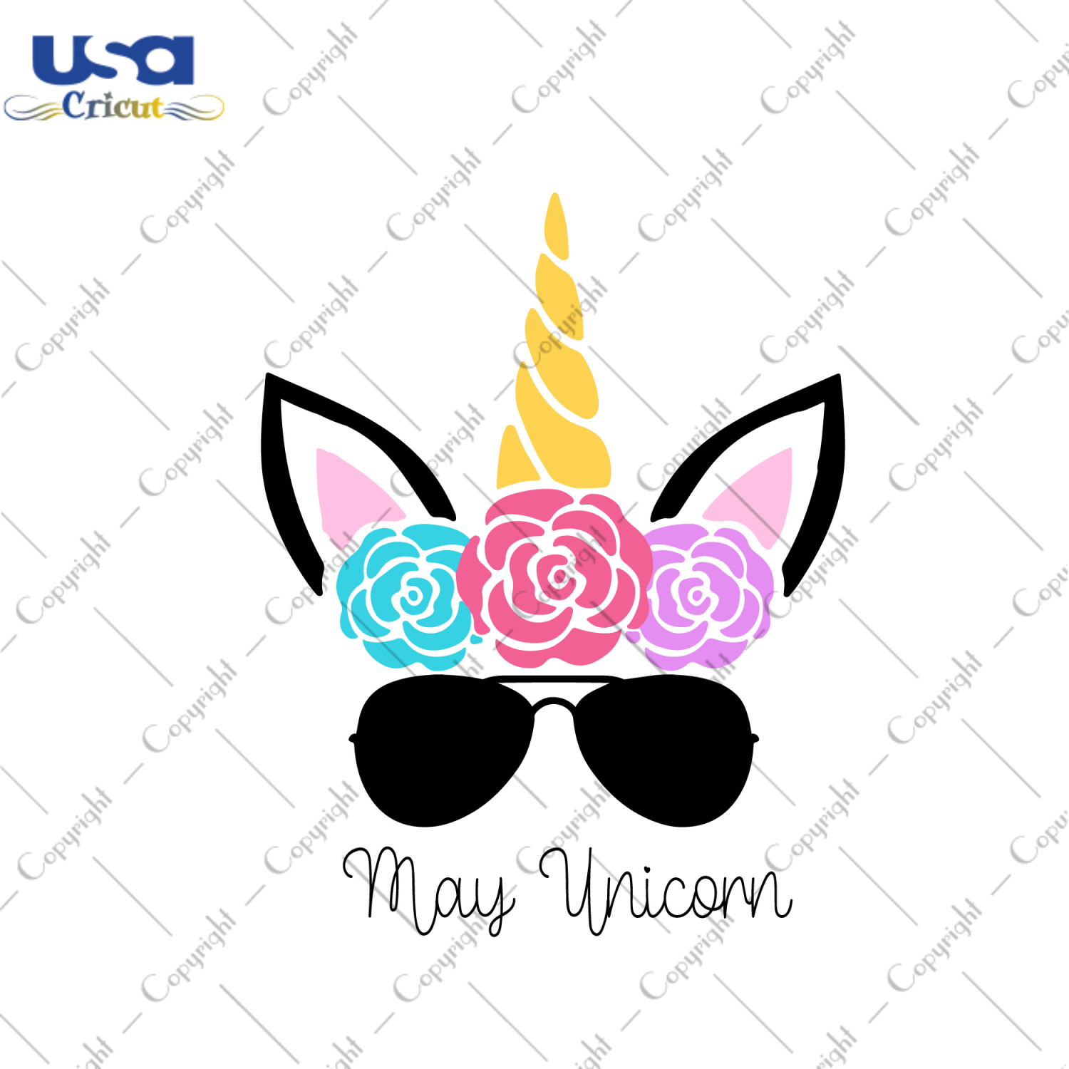 Birthday Gift May Unicorn Diy Crafts Svg Files For Cricut, Silhouette Sublimation Files