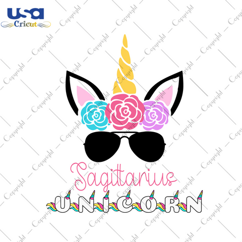 Birthday Gift Sagittarius Unicorn Diy Crafts Svg Files For Cricut, Silhouette Sublimation Files