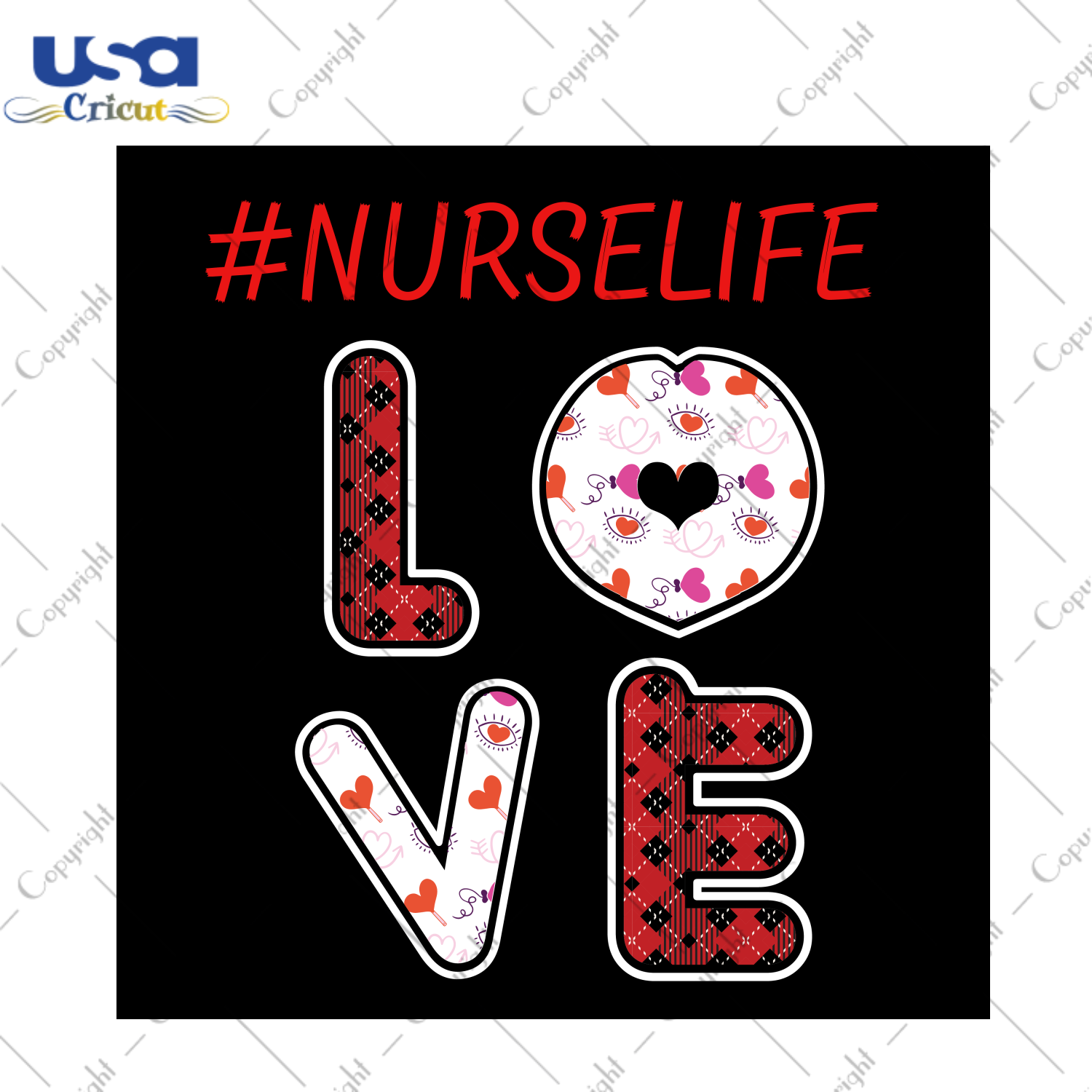 Valentines Day Gift, Nurse Life Love Vector SVG Diy Crafts Svg Files For Cricut, Silhouette Sublimation Files