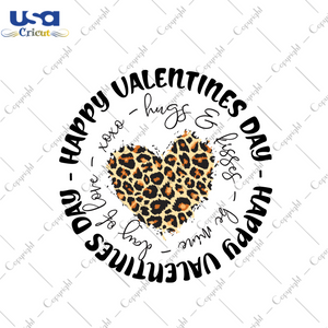 Happy Valentines Day Hugs And Kisses Gift Diy Crafts Svg Files For Cricut, Silhouette Sublimation Files