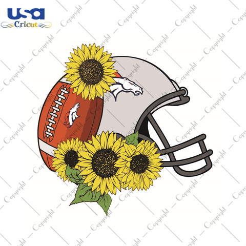 Nfl Football Helmet For Broncos Fans Diy Crafts Svg Files For Cricut, Silhouette Sublimation Files