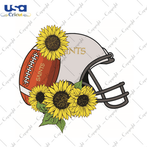 Nfl Football Helmet For Saints Fans Diy Crafts Svg Files For Cricut, Silhouette Sublimation Files