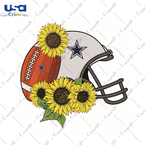 Nfl Football Helmet For Cowboys Fans Diy Crafts Svg Files For Cricut, Silhouette Sublimation Files