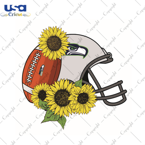 Nfl Football Helmet For Seattle Seahawks Fans Diy Crafts Svg Files For Cricut, Silhouette Sublimation Files