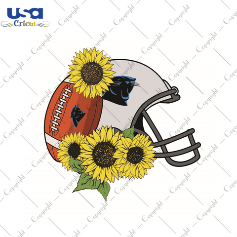 Nfl Football Helmet For Panthers Fans Diy Crafts Svg Files For Cricut, Silhouette Sublimation Files