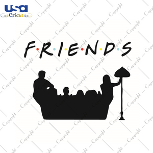 Trending Gifts, Iconic Friends Silhouette Diy Crafts Svg Files For Cricut, Silhouette Sublimation Files