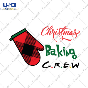 Merry Christmas Baking Crew, Christmas Gloves Diy Crafts Svg Files For Cricut